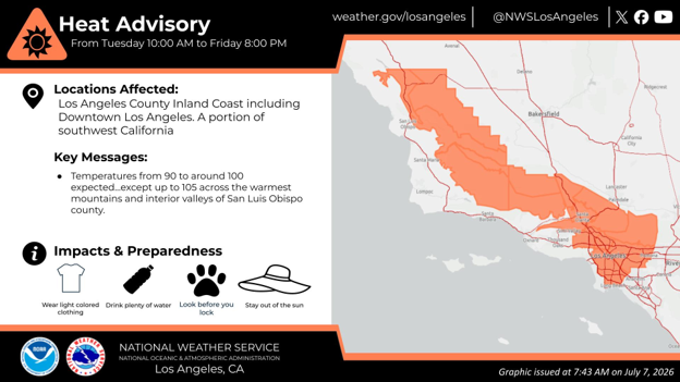 Heat Advisory image Heat Advisory image